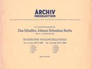 ENRICO MAINARDI Cello BACH Solo Cello Suites 1 & 2 Archiv APM-14029 Gatefold G