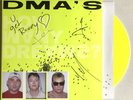 DMA’s - How Many Dreams Signed Neon Yellow Vinyl Autographed Handwritten Lyrics
