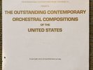 Outstanding Contemporary Orchestral Compositions of the US / RARE Experimental