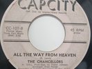 Rare Soul 45 - The Chancellors - All The Way From Heaven - Capcity Promo HEAR IT