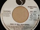 RAMONES Rock'n'Roll High School/Do You Wanna Dance? (Live) Canadian PROMO 45