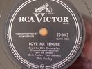 Elvis Presley 78 RPM 'Love Me Tender' b/w 'Anyway You Want Me'' RCA Victor (Can)