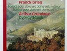 ARTHUR GRUMIAUX, SEBOK ⸺  FRANCK & GRIEG violin & piano sonatas ⸺  PHILIPS LP NM