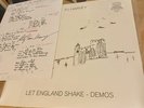 PJ Harvey -Let England Shake Demos  12” Vinyl & autographed  lyric sheet  Signed
