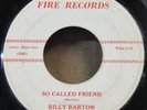 Hear Rare Rockabilly 45:  Billy Barton on Fire -  So Called Friend & Wanted Man