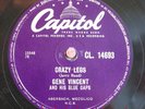 Gene Vincent 78 RPM / Important Words & Crazy Legs  (30-1222)