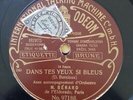 Bérard Dans tes yeux si bleus / Brin d'amour 78 Tours Odeon 97188/223