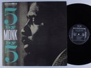 THELONIOUS MONK 5 By Monk By 5 RIVERSIDE LP VG+ japan reissue with insert i