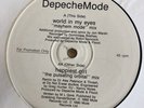 Depeche mode  World in my eyes / Happiest girl white label promo 12 inch vinyl