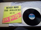 SEX PISTOLS NEVER MIND THE BOLLOCKS ...... 1977 ISSUE VINYL LP BLANK REAR SLEEVE