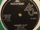 BILLY FURY 45, PARADISE ALLEY/WELL ALL RIGHT.  1970 PARLOPHONE label. MINT