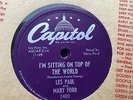78 rpm LES PAUL Guitar Four 4  Jukebox Records Capitol With Sleeves Walkin Blues