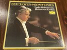 Beethoven Nine Symphonies, Karajan Berlin Philharmonic, 8 LPs, NEAR MINT VINYL