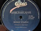Shakin Stevens Shame Shame Shame / Hot Dog Very Rare New Zealand  7 Inch