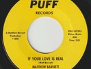 MATTHEW BARNETT If Your Love Was Real PUFF detroit northern soul r&b 45