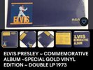 ELVIS PRESLEY   COMMEMORATIVE ALBUM  SPECIAL GOLD VINYL  with PHOTO ALBUM   NEW