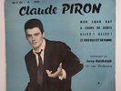 CLAUDE PIRON    LES PENITENTS MON COEUR BAT RARE DISQUE 45T EP BIEM FRANCE TBE