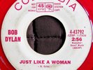 Bob Dylan PROMO 45 Just Like a Woman Original 1966 Red Vinyl Nice VG