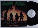 OVER KILL Feel The Fire MEGAFORCE LP VG++ j