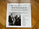 HENRI ET CLAIRE HONEGGER CELLO RECITAL SWISS ONLY ED2 PRIVATE PRESS RARE LIM 300