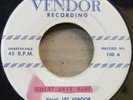 Hear Rare Blues 45: Les Vendor Just Plain Tired & Goin' Away Baby on Vendor 100