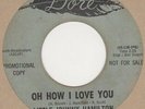 Little Johnny Hamilton Oh How I Love You Dore 754 Soul Northern Motown