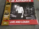 The Adverts - Live & Loud LP (Punk/Rock) RADIATION RECORDS (RED VINYL) 500 Only