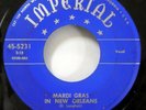 FATS DOMINO 45 Mardi Gras in New Orleans IMPERIAL Rn'B Original press VG+ Cg 348