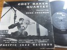 CHET BAKER QUARTET LP PACIFIC JAZZ PJLP-6 ORIGINAL MONO 10 inch DG PRESSING