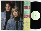 Gene Clark & Carla Olson - So Rebellious A Lover LP - Rhino OG Press VG+