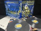 IRON MAIDEN LIVE AFTER DEATH EMI EMS-67180-1 VINYL JAPAN LP-2 OBI EX/EX