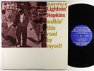Lightnin' Hopkins - Walkin' This Road By Myself LP - Bluesville Mono DG RVG