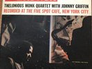 THELONIOUS MONK JOHNNY GRIFFIN In Action LP RIVERSIDE RLP12-262 JAZZ DG MONO VG+