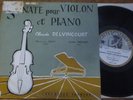 MAURICE CRUT - LUCETTE DESCAVES  / DELVINCOURT / DUCRETET-THOMSON