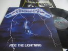 METALLICA..RIDE THE LIGHTNING.,SUPERB RARE BLACKENED LABEL No 004-1 COPY