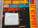 Louis Armstrong At Newport 1956 & Handkerchief AUTOGRAPH SIGNED By Louis CL 931