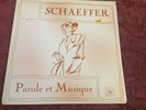 Pierre Schaeffer Parole et Musique LP