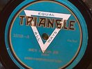 Triangle 11112 W.C. Handy's Memphis Band MUSCLE SHOALS  78 rpm  1922 Jazz  V+