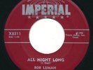 BOB LUMAN - All Night Long / Red Cadillac Black  - IMPERIAL - Rockabilly 45