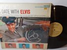 ELVIS PRESLEY LP - A DATE WITH ELVIS - SHRINK ORIGINAL TAN LABEL RARE