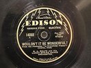 JAZZ B. A. ROLFE LUCKY STRIKE OR. Wouldn't It Be Wonderful? EDISON 14059 E- THIN