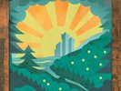 THE OH HELLOS THROUGH THE DEEP, DARK VALLEY (ORANGE & YELLOW DELUXE) (Vinyl)