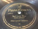 BLIND LEMON JEFFERSON :Bad Luck Blues/ Broke And Hungry 78rpm