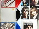 The Beatles Rare   Red White & Blue Colored Albums w/ Posters +   Low Number EX