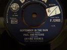 Paul And Richie and the crying shames September In The Rain Decca F12483 Soul No