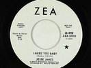 Sweet Soul 45 - Jesse James - I Need You Baby - Zea - mp3