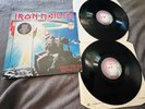 Iron Maiden 2 Minutes To Midnight Aces High 2x Vinyl LP 1990 Original UK Lim Ed