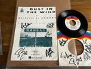 Kansas Dust in the wind 45 sleeve & sheet Music autographed signed by all 2005