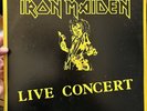 IRON MAIDEN LIVE IN CONCERT 1982 TOUR DOUBLE LP NUMBER OF THE BEAST ON THE ROAD