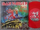 IRON MAIDEN 7” RUN TO THE HILLS AS NEW UNPLAYED RED VINYL